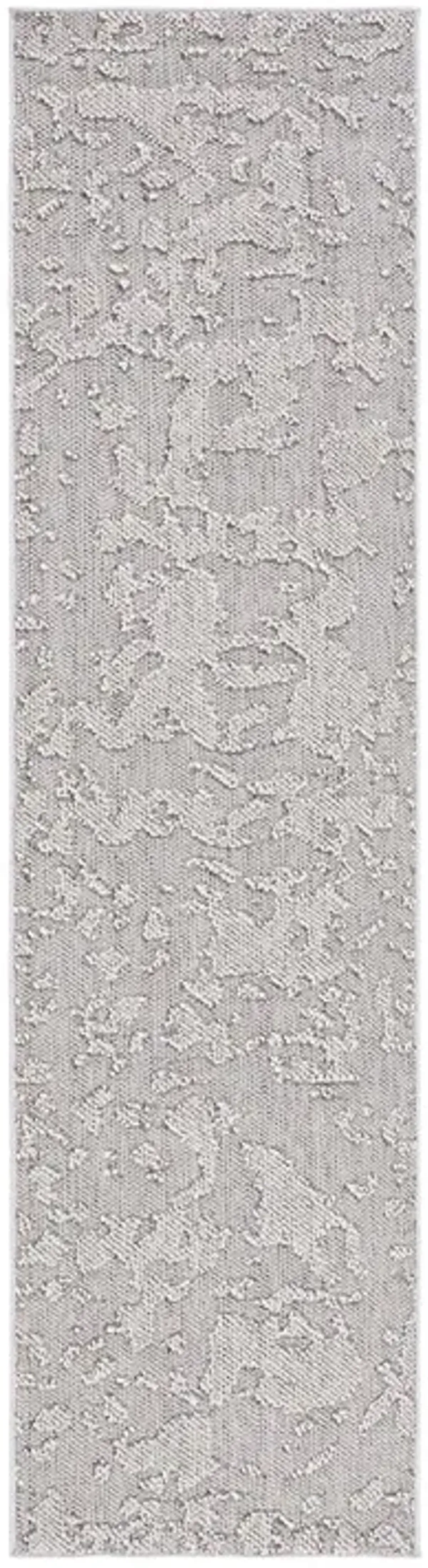 GLOBAL 224 Grey  2'-2' X 8' Runner Rug