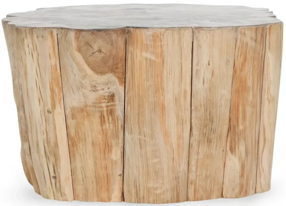 Norwest Teak Wood Coastal Coffee Table in Natural Tone