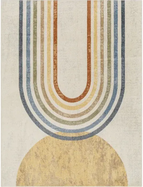 Lillian LLL-2314 5'3" x 7' Machine Woven Rug