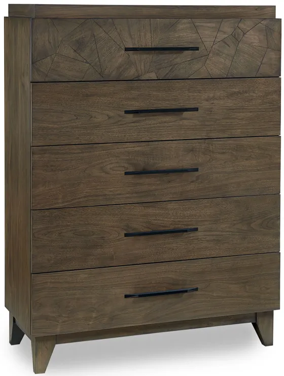 Broderick Five-Drawer Chest� In Wild Oats Brown (2024)