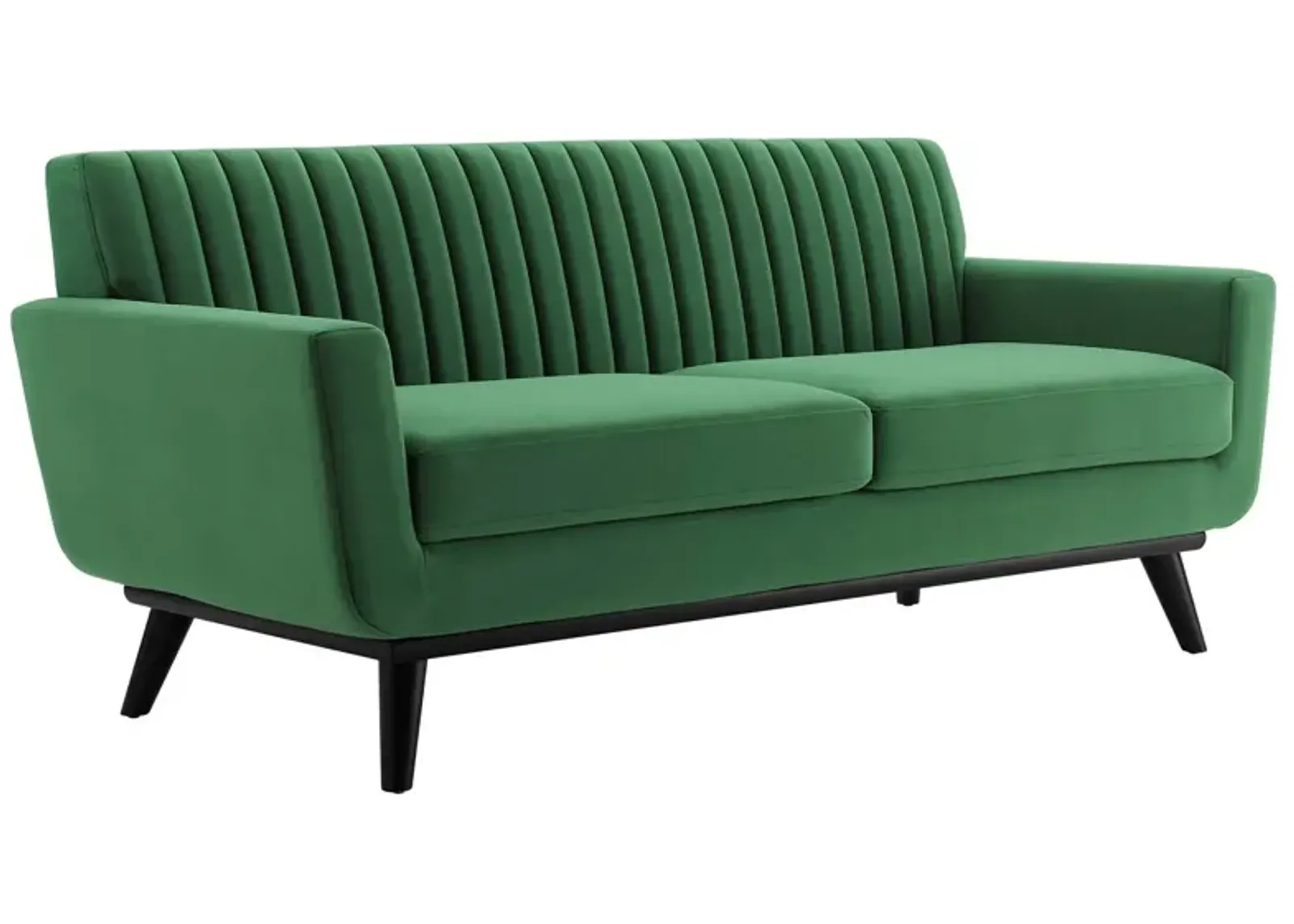 Engage Channel Tufted Performance Velvet Loveseat