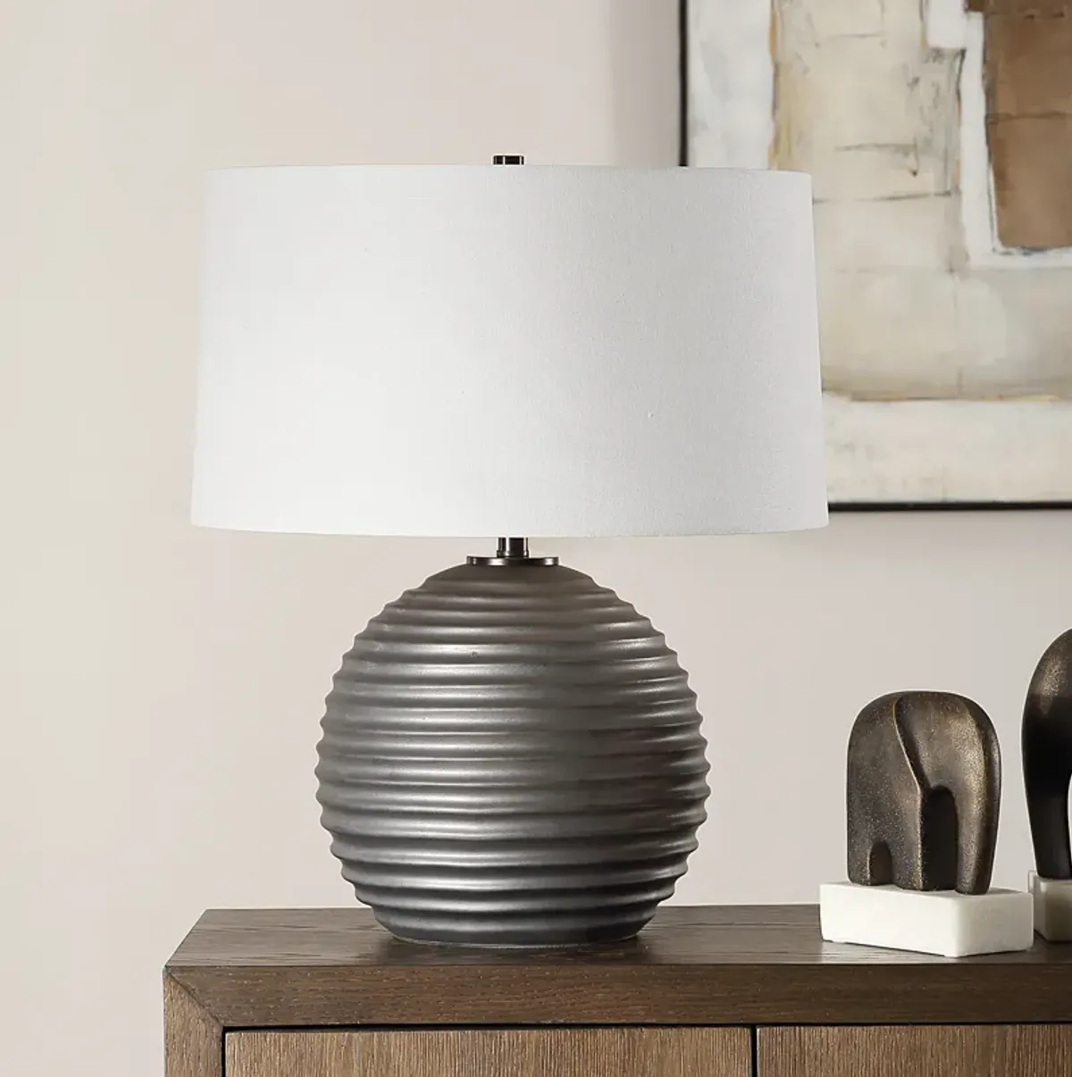 Chelsom Ribbed Table Lamp