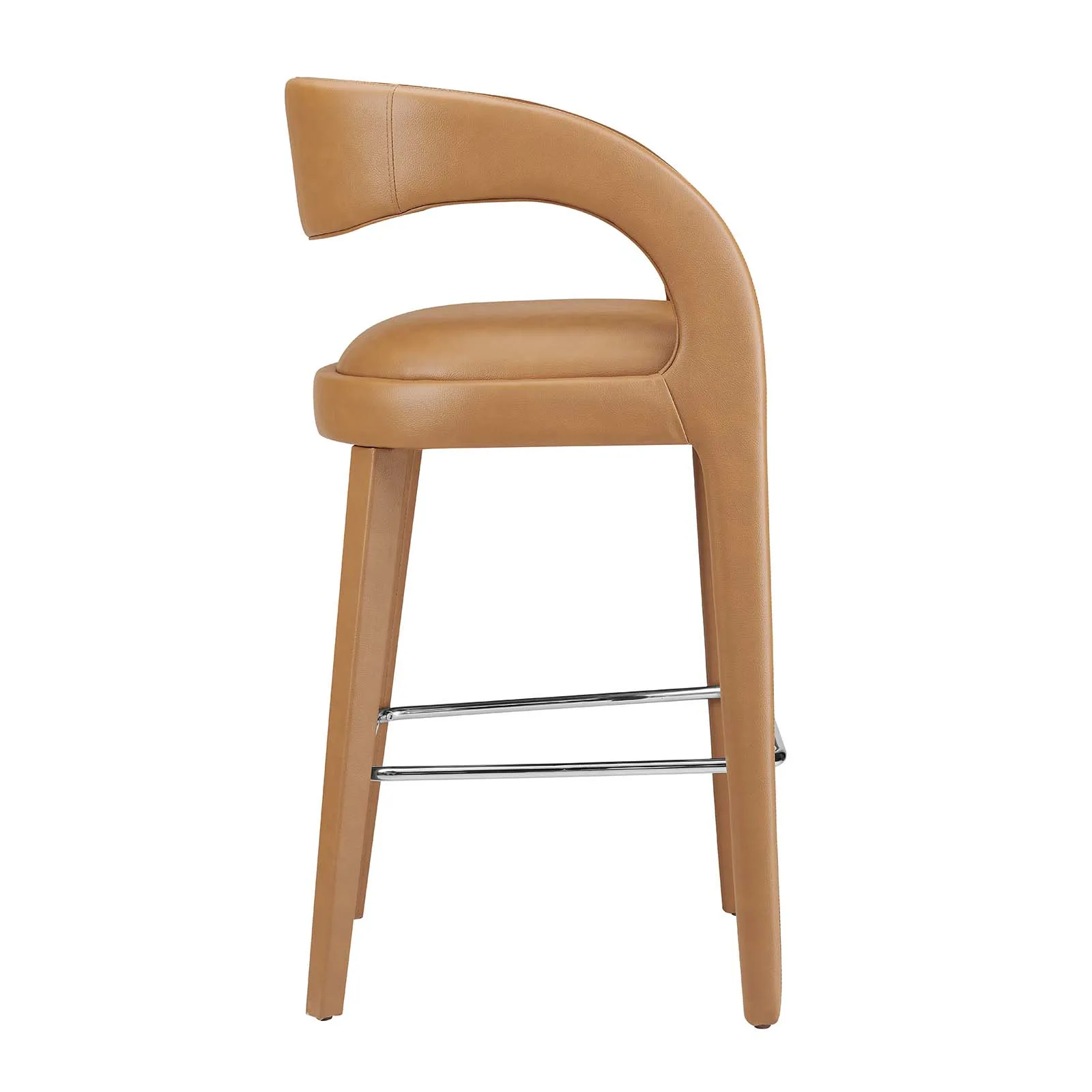 Pinnacle Vegan Leather Barstool  - Set of 2