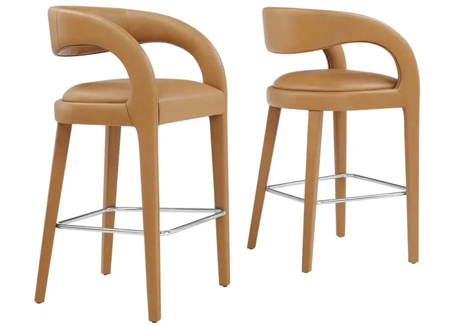 Pinnacle Vegan Leather Barstool  - Set of 2