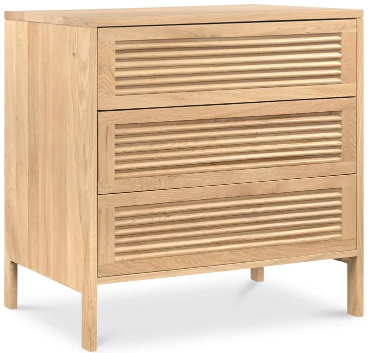 TEEDA 3 DRAWER NIGHTSTAND NATURAL