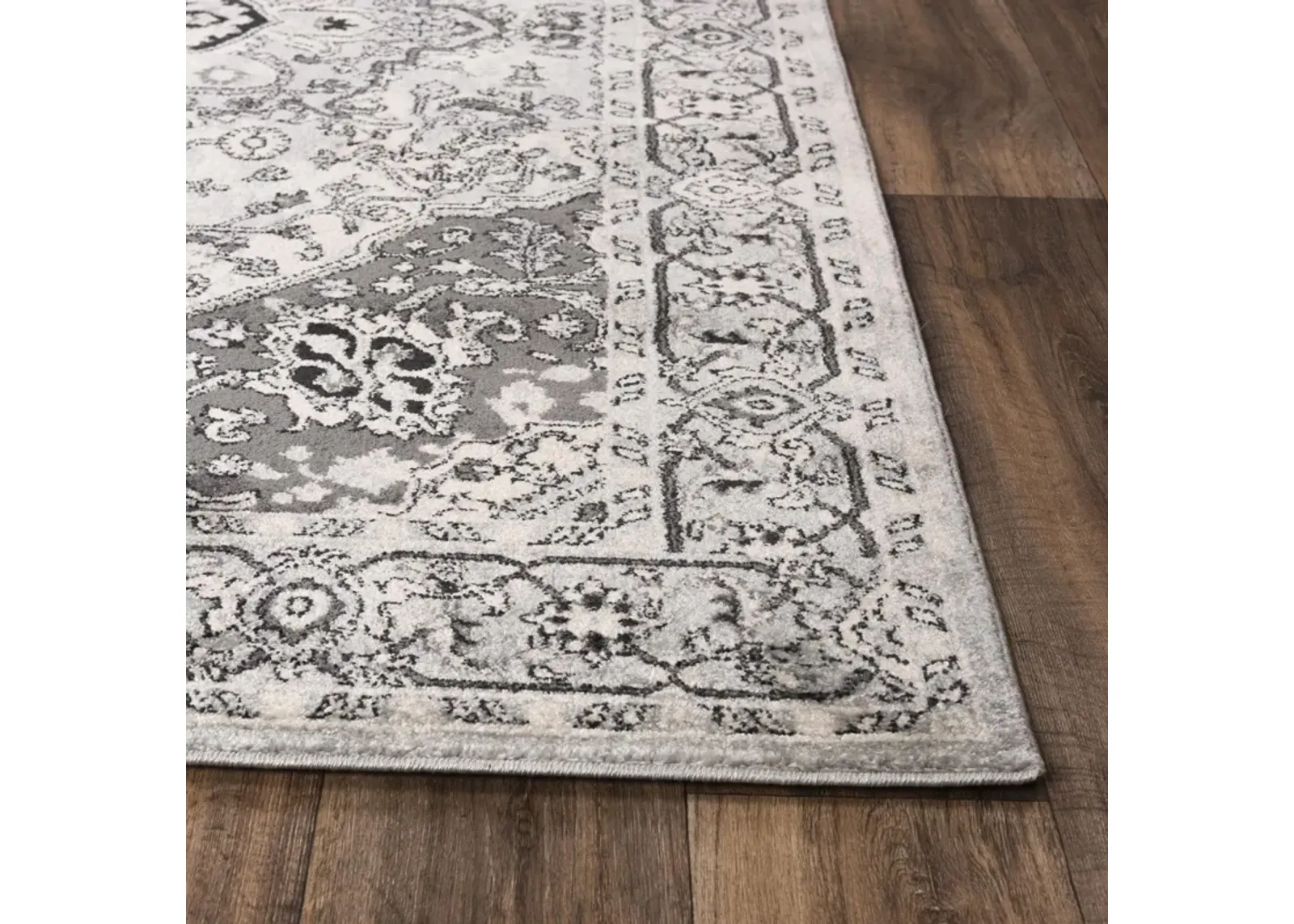 Odyssey L. Gray  Polypropylene 2'6"x7'6" Runner Rug