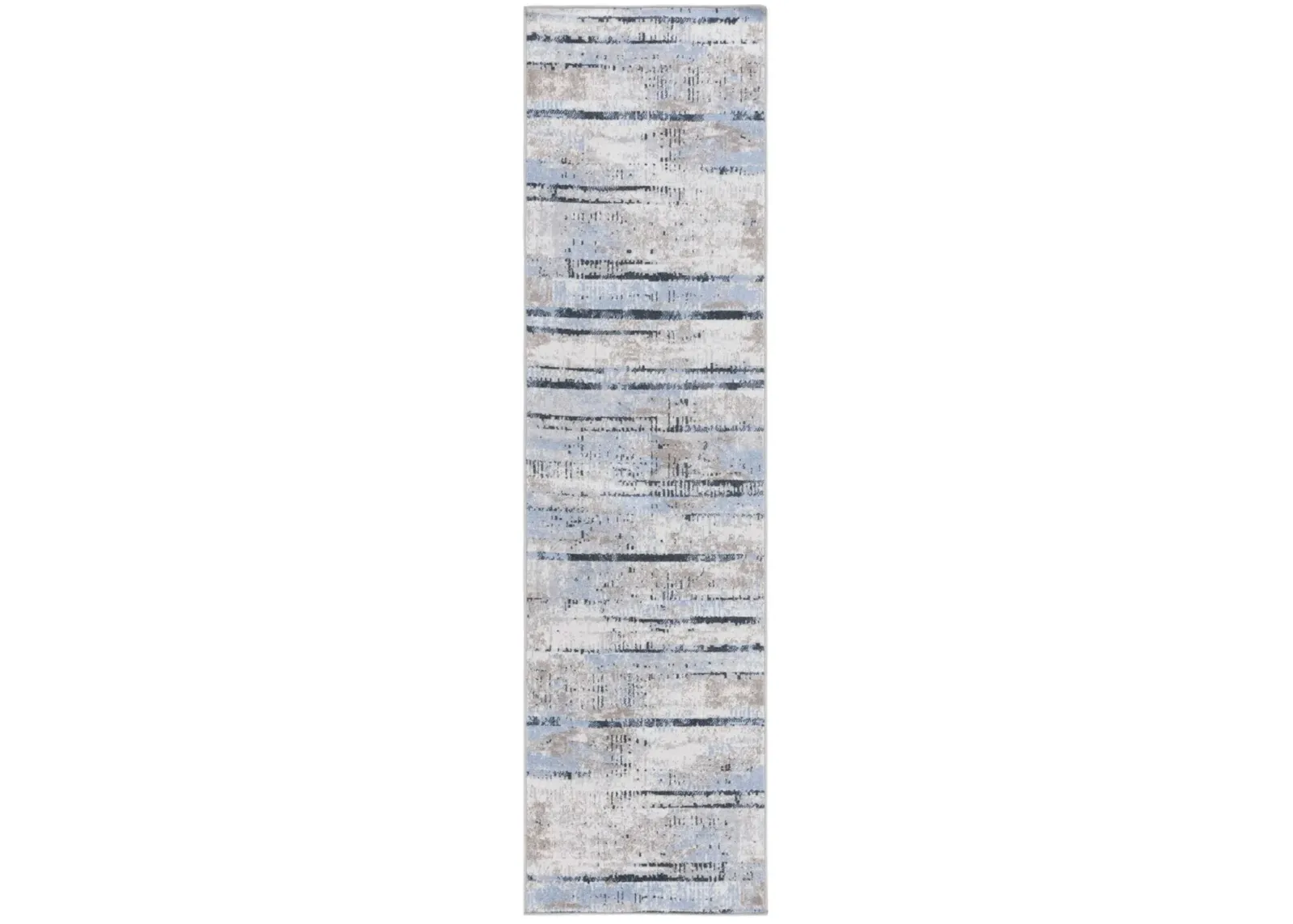 BAYSIDE 130 Blue 2'-2' X 8' Runner Rug