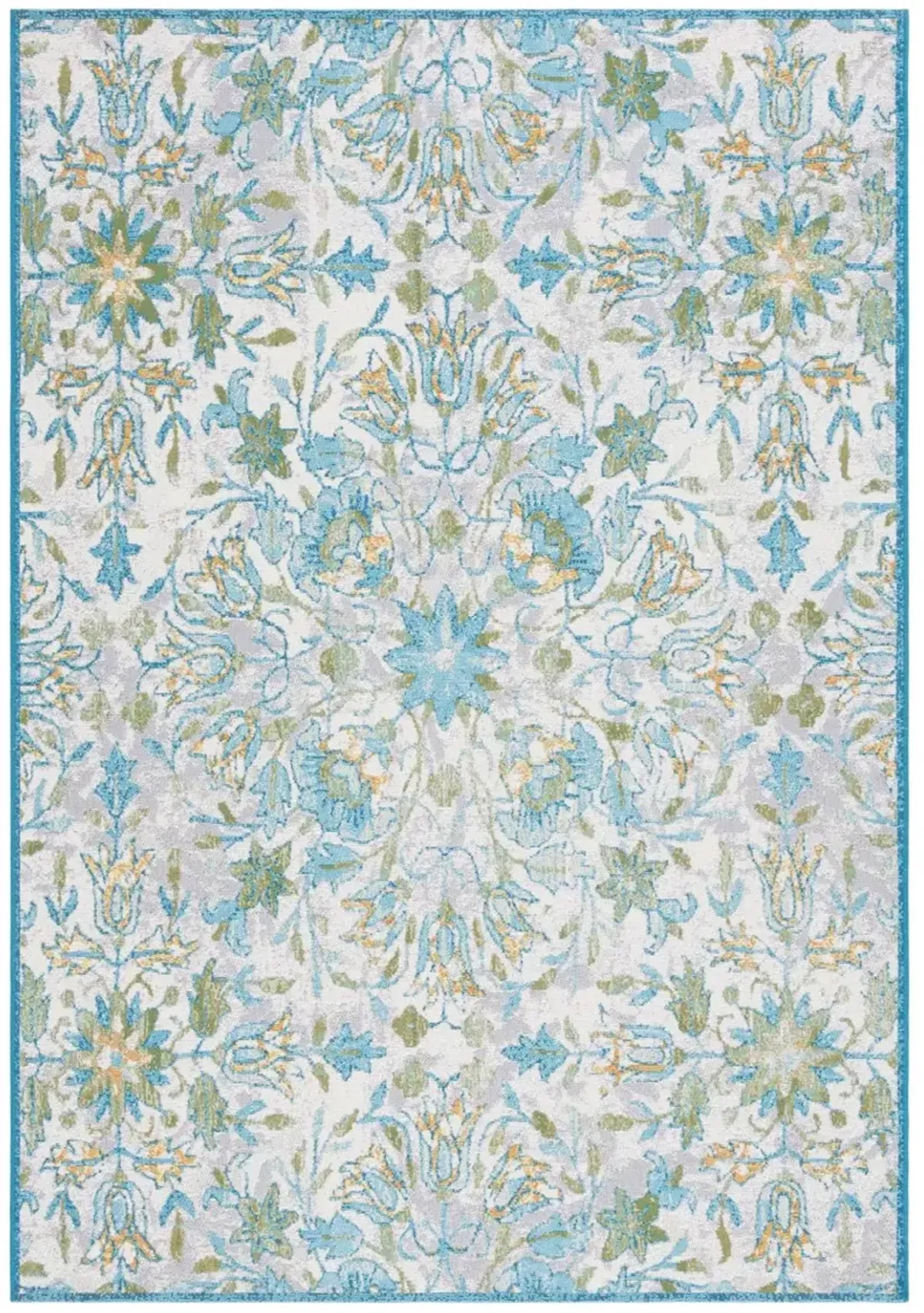 BARBADOS 513 Blue 4' X 6' Small Rectangle Rug