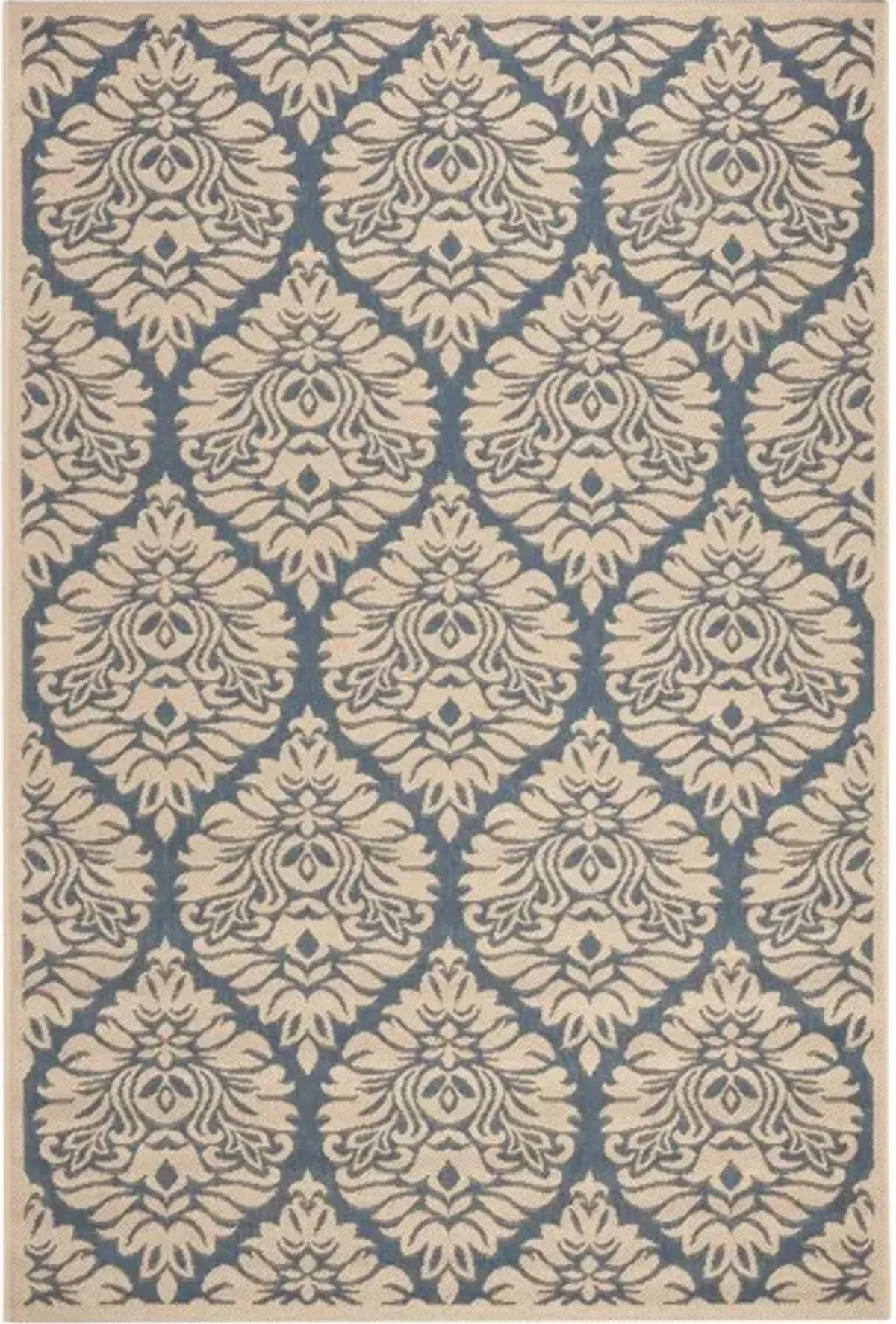 LINDEN 135 Collection LND135M-6SQ Blue / Creme 6'-7" X 6'-7" Square