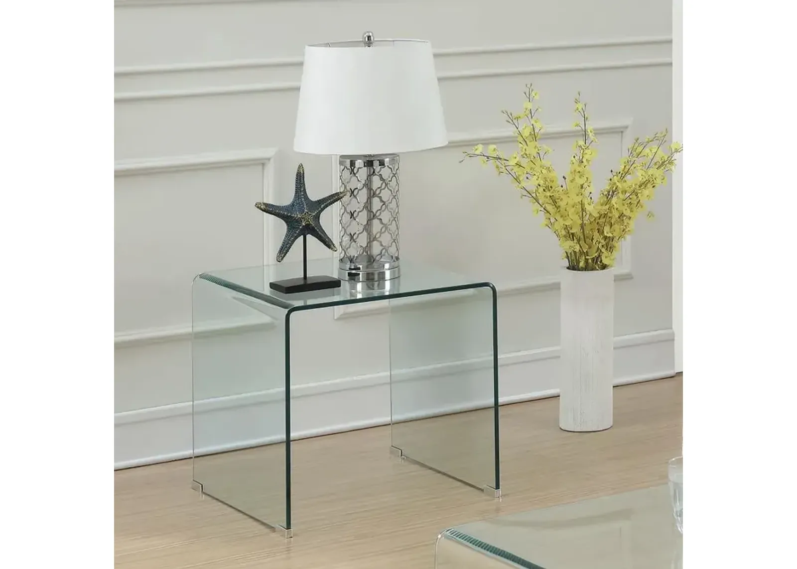 Ripley Square End Table Clear