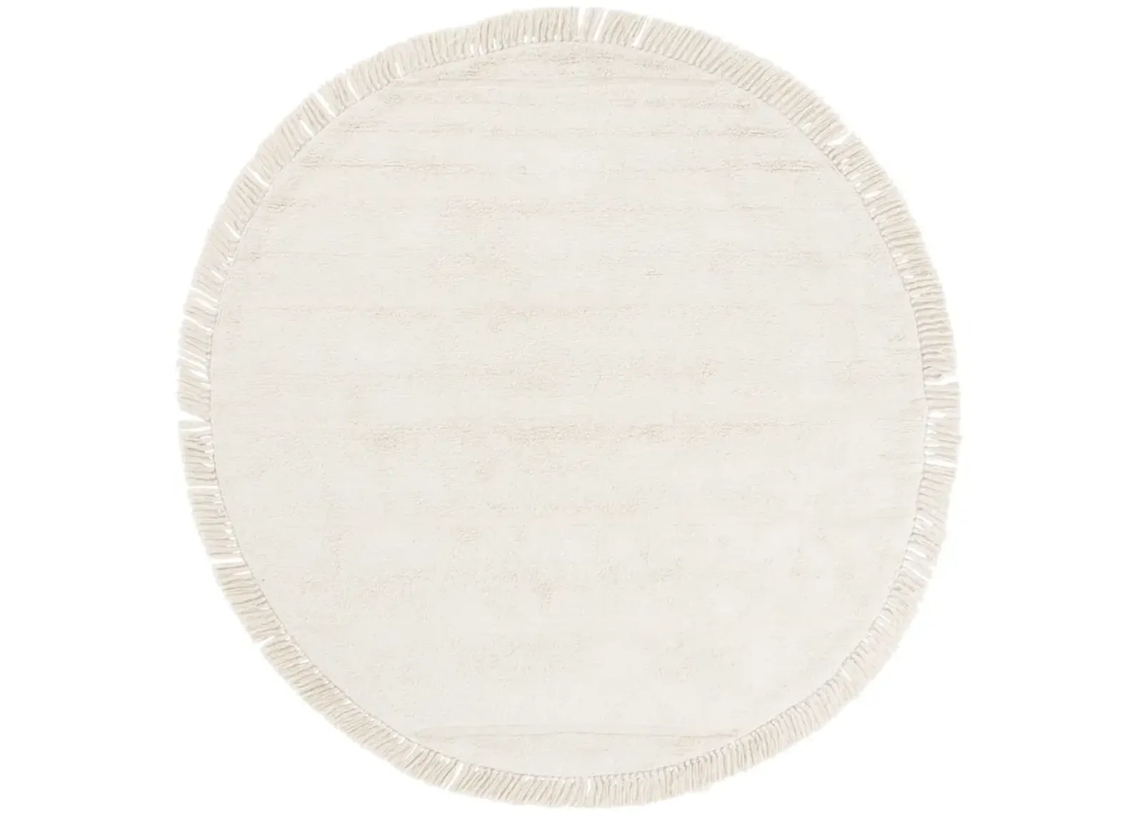 EASY CARE 217 IVORY 6' x 6' Round Round Rug