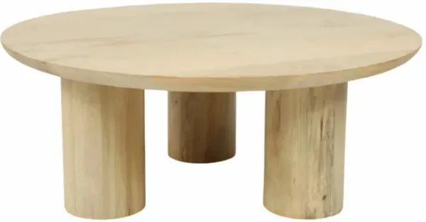36" Boho Coffee Table, Natural, Kd