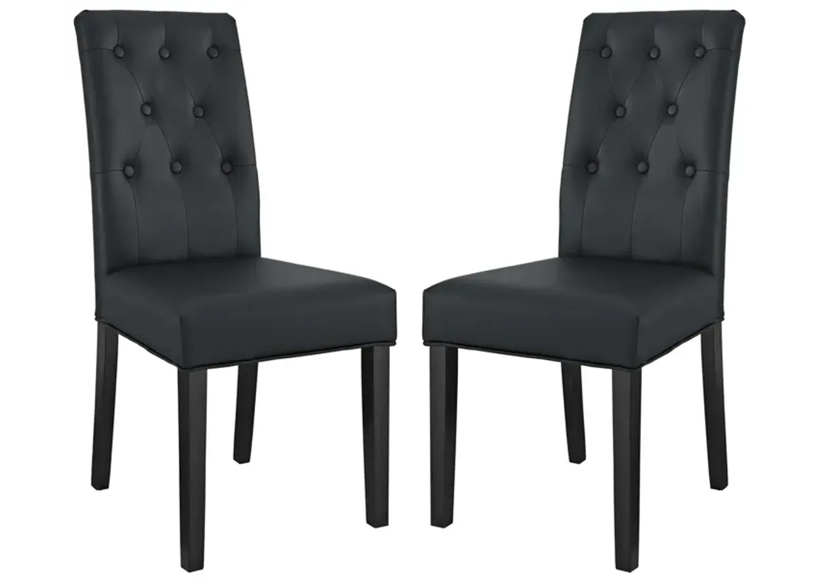 Confer Dining Side Chair Vinyl Set of 2