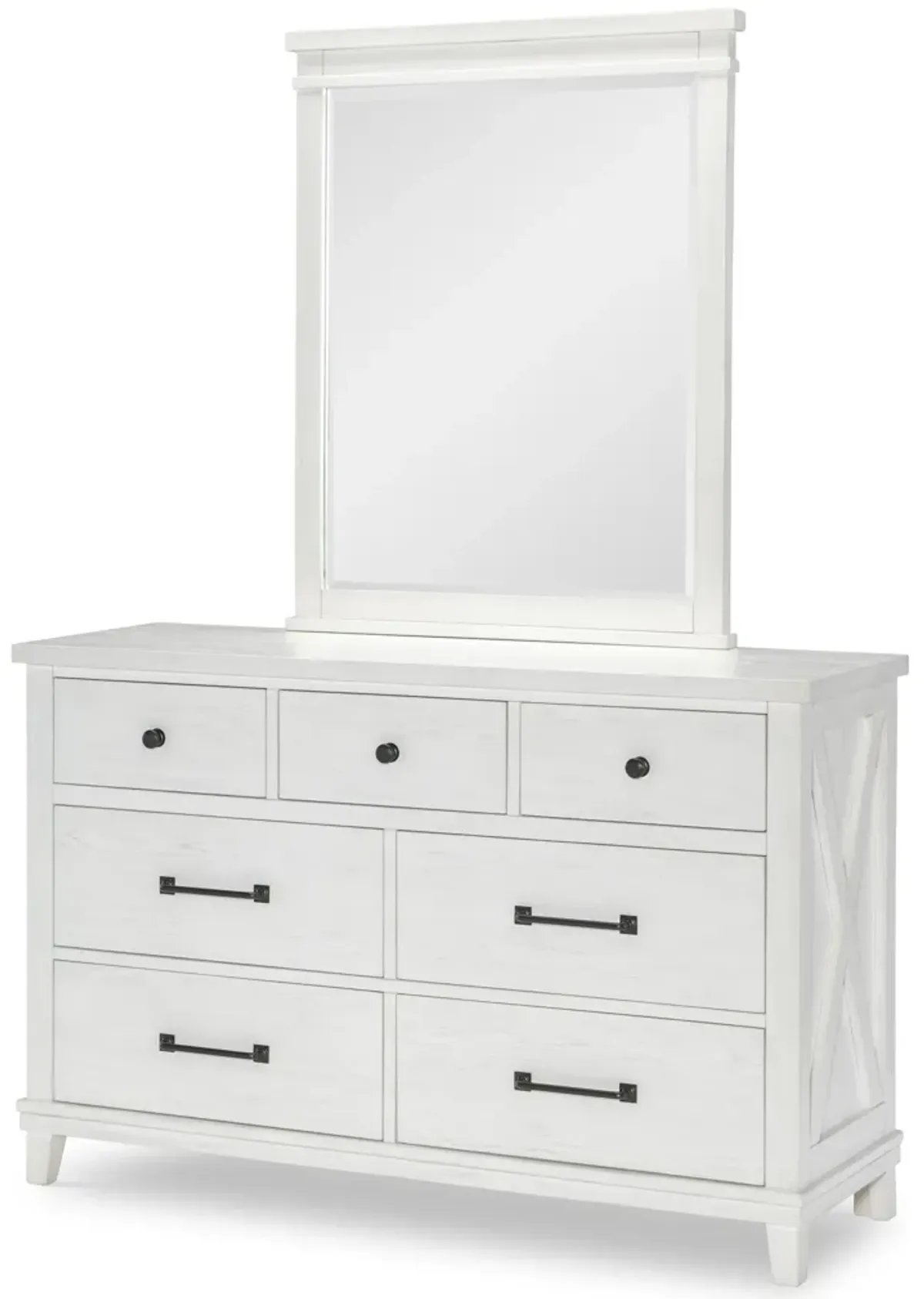 Flatiron White Mirror White Finish