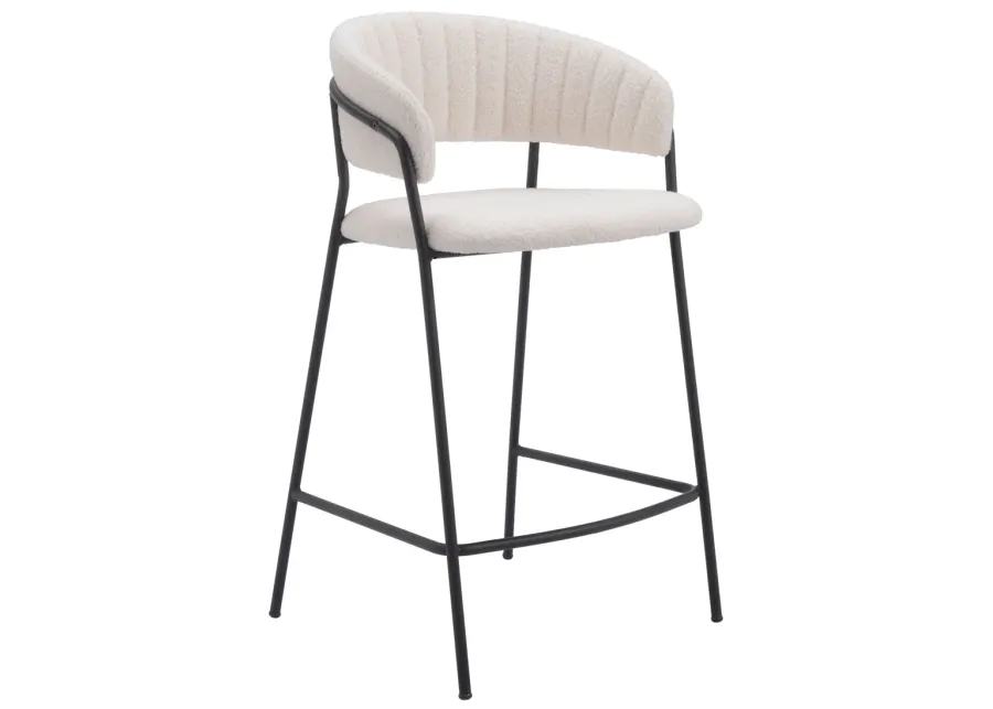 Josephine Counter Stool (Set of 2) Cream