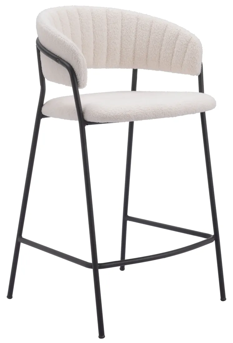 Josephine Counter Stool (Set of 2) Cream