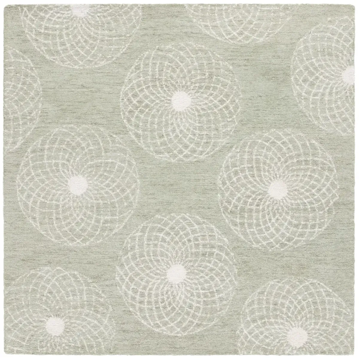 EBONY Hand Tufted 6' x 6' Square area rug