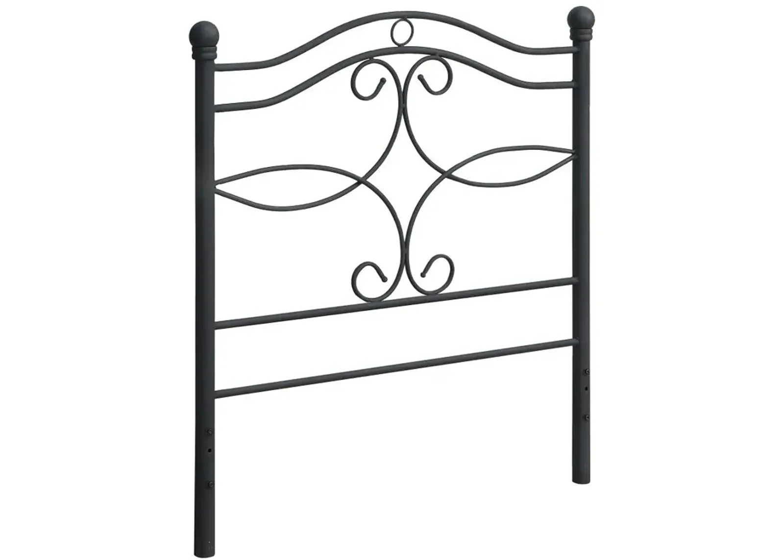 Callie Twin Metal Headboard Matte Black