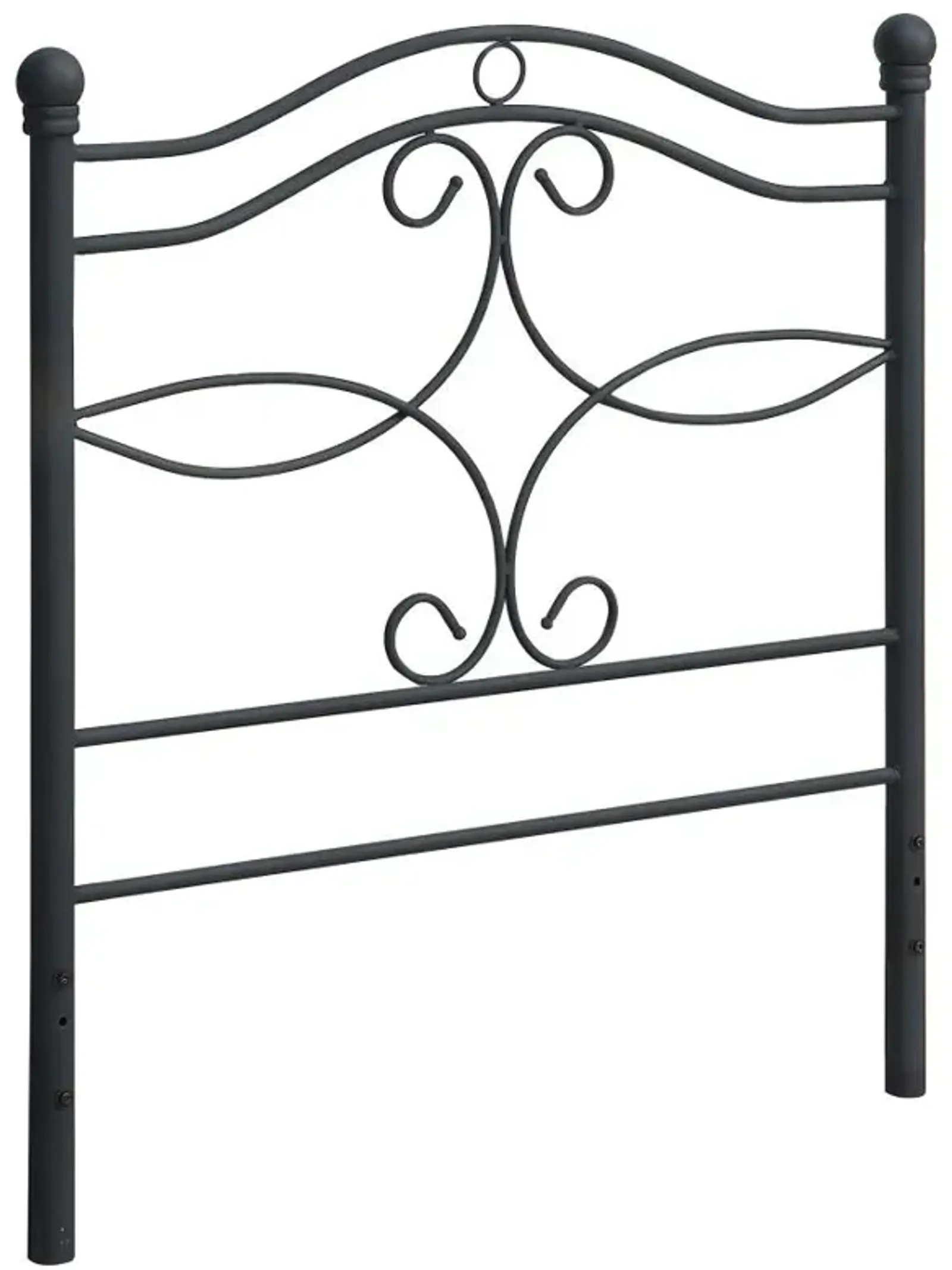 Callie Twin Metal Headboard Matte Black