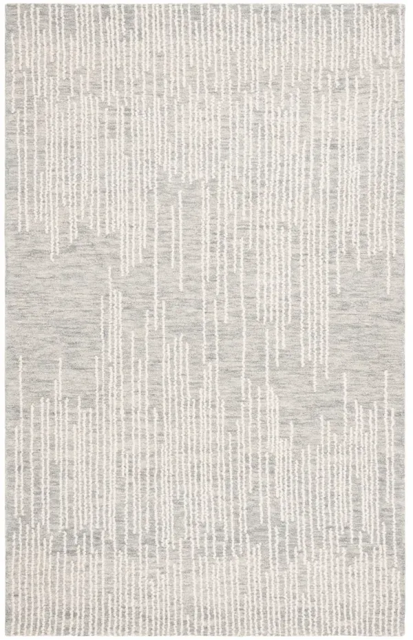 ABSTRACT Hand Tufted 4' x 6' area rug
