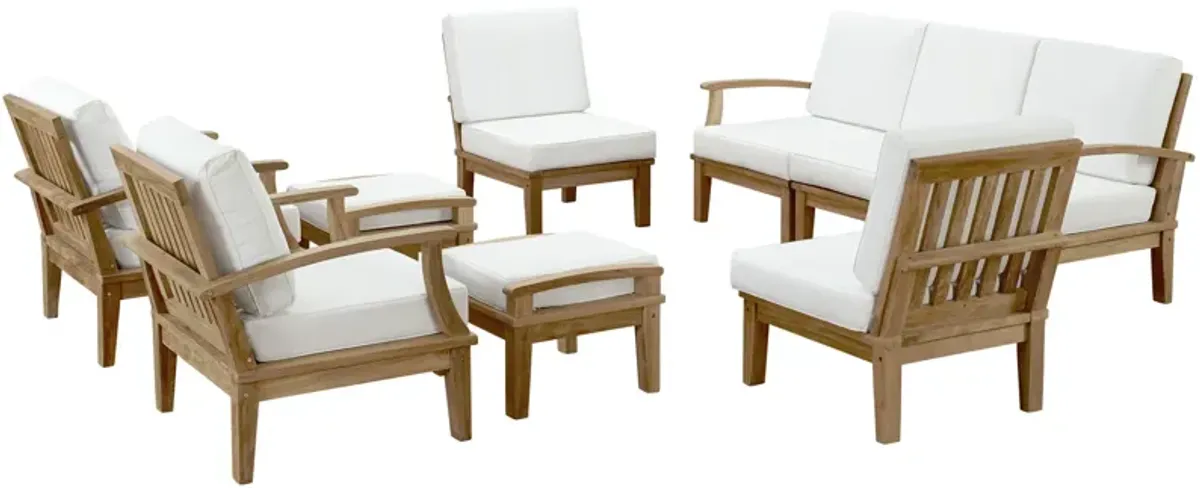 Marina 9 Piece Outdoor Patio Teak Set