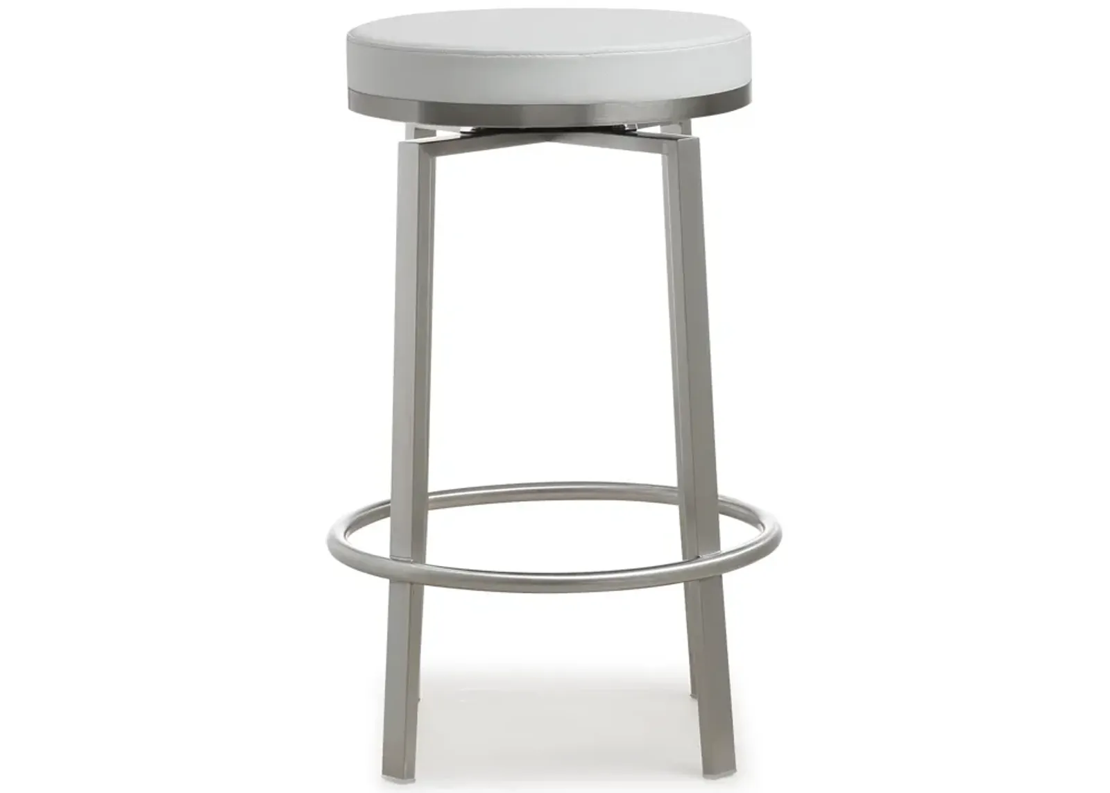 pratt white swivel counter stool - set of 2