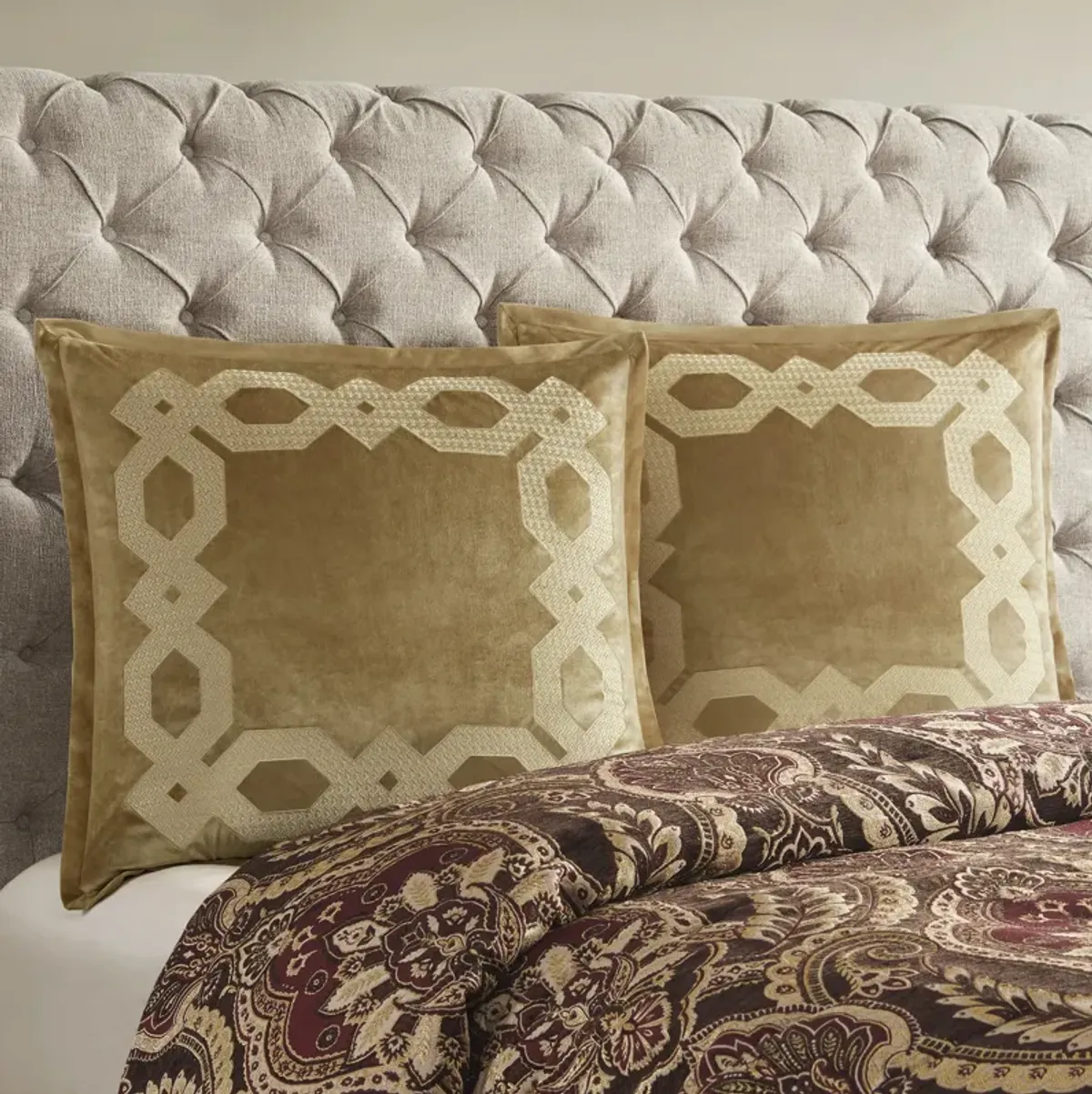 Croscill Classics Clermont Gold European Pillow Sham