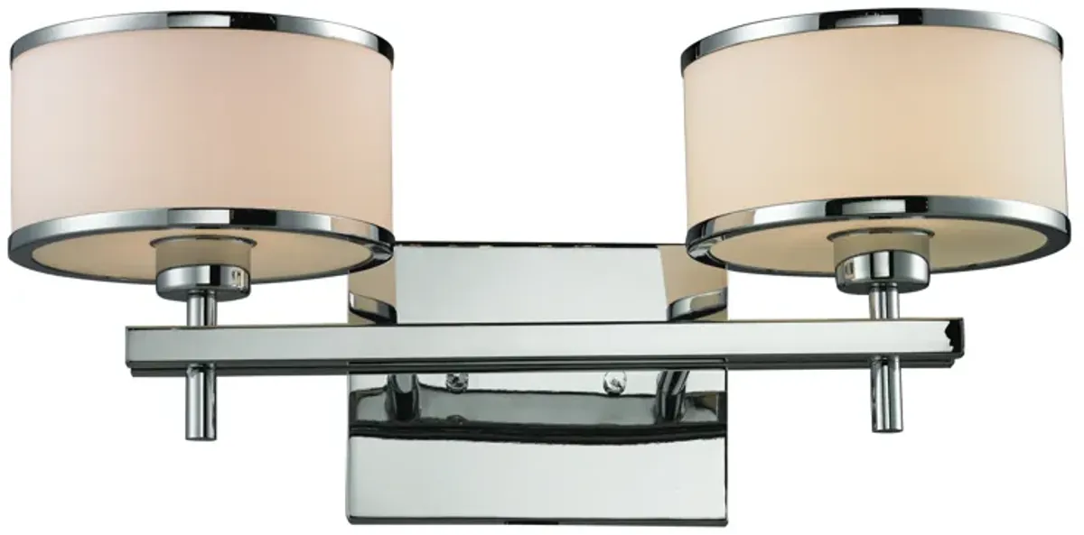 Utica 18" Wide 2-Light Vanity Light - Polished Chrome