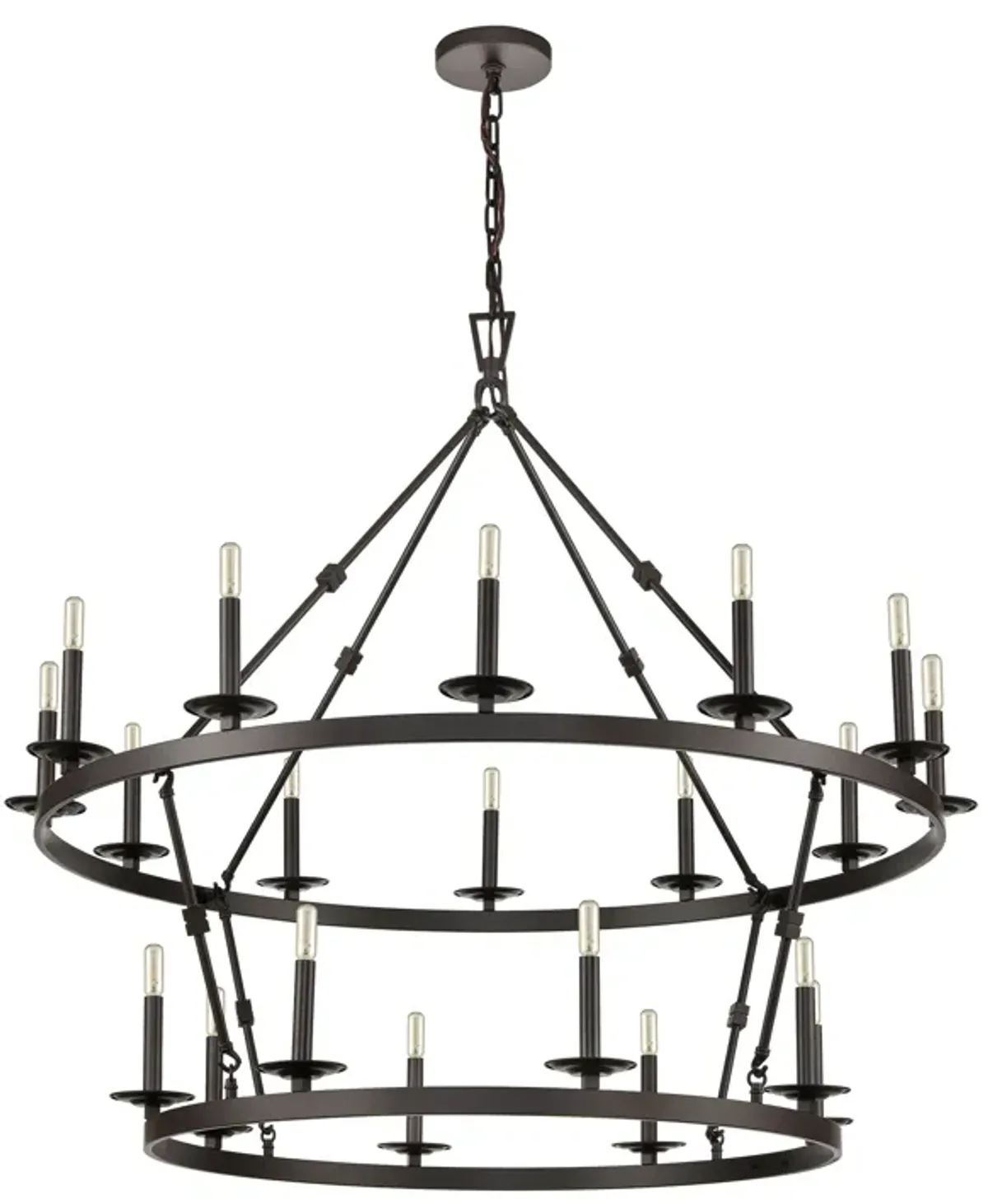 Castle 47" Wide 20-Light Chandelier - Oil Rubbed Bronze