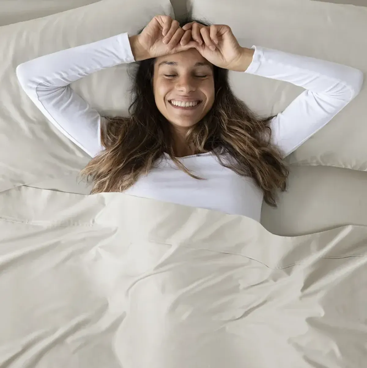 Madison Park 300 Thread Count Organic Cotton Ivory Deep Pocket Sheet Set
