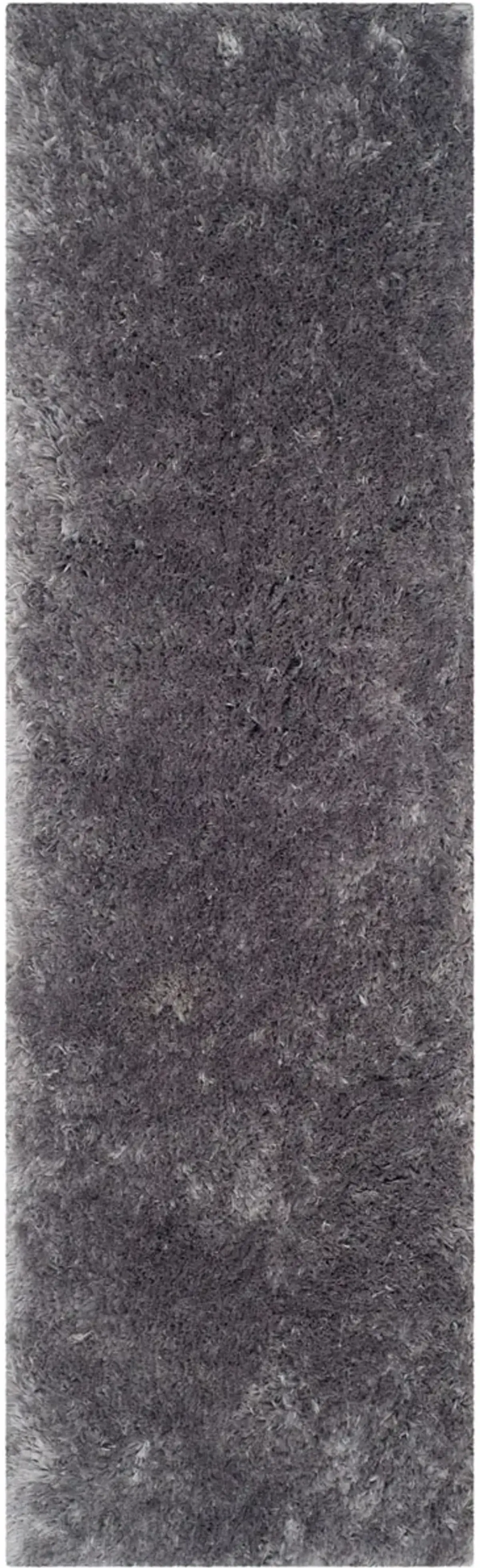 ARCTIC SHAG Grey 2'-3' X 6' Runner Rug