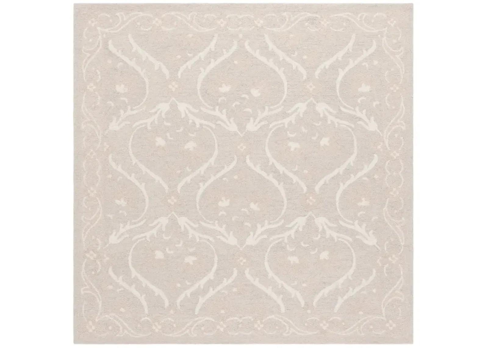 BLOSSOM 116 SILVER  6' x 6' Square Square Rug