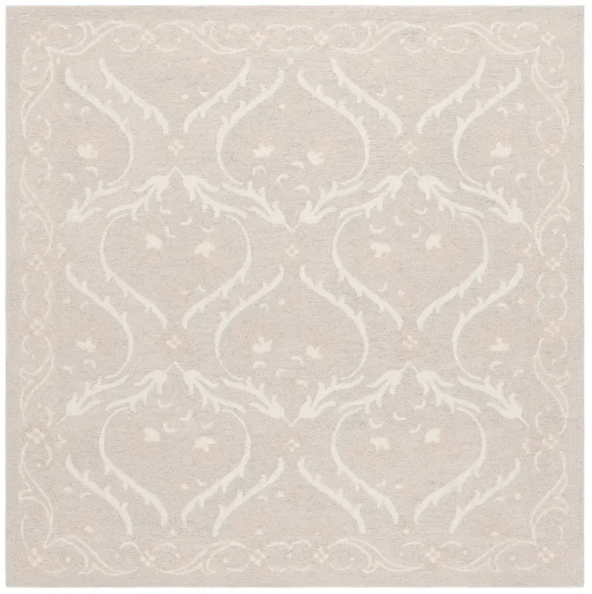 BLOSSOM 116 SILVER  6' x 6' Square Square Rug