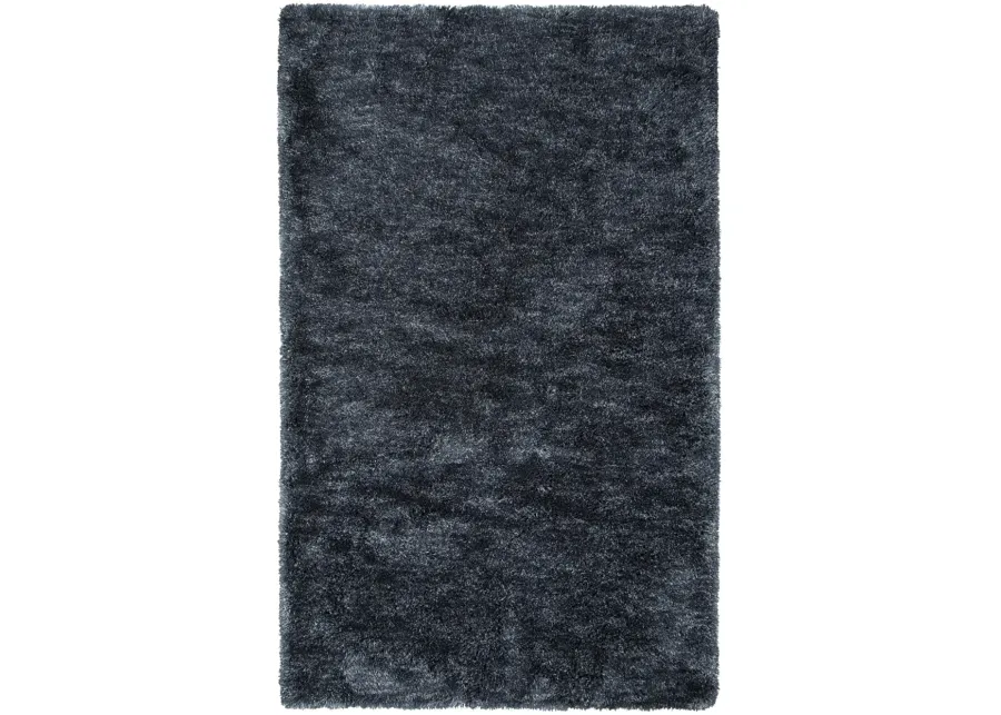 Whistler Charcoal Solid Polyester 7'6" x 9'6" Rectangle Rug