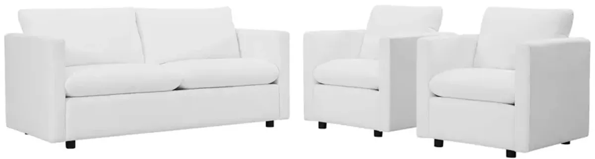 Activate 3 Piece Upholstered Fabric Set