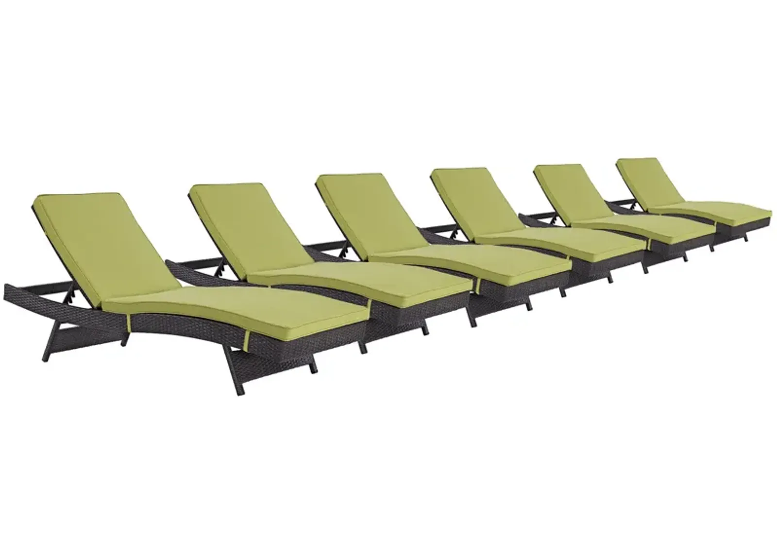 Convene Chaise Outdoor Patio Set of 6