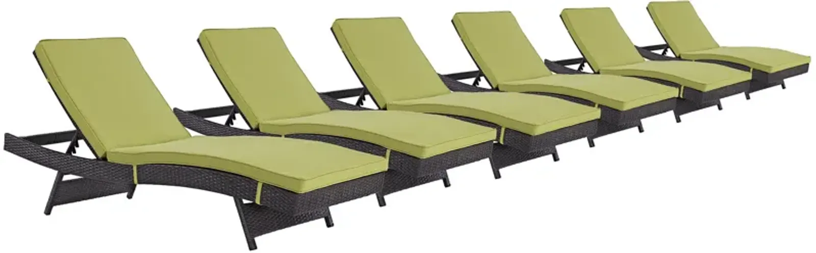 Convene Chaise Outdoor Patio Set of 6