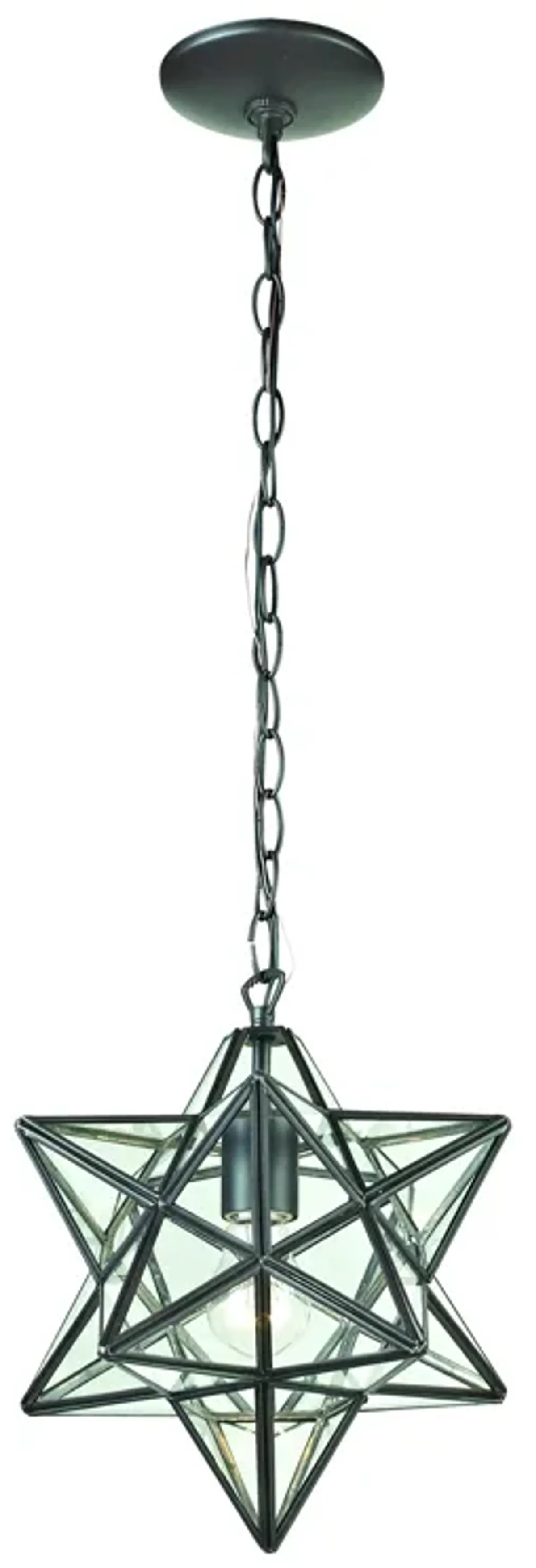 Star 9" Wide 1-Light Mini Pendant - Oil Rubbed Bronze