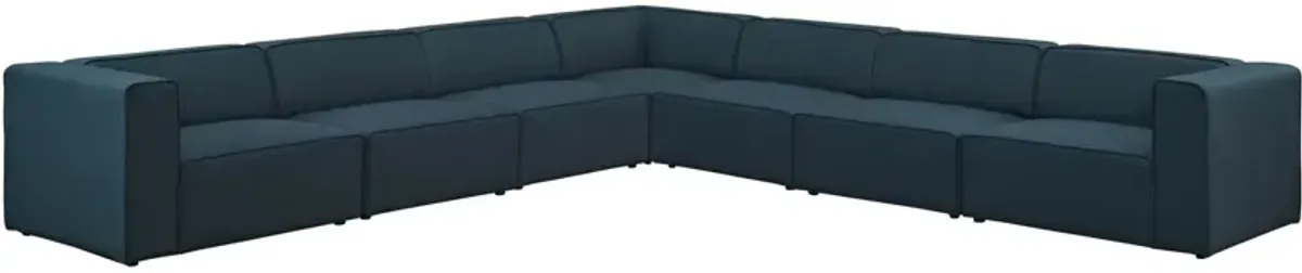 Mingle 7 Piece Upholstered Fabric Sectional Sofa Set