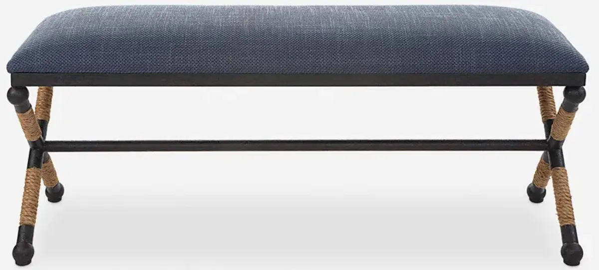 Firth Rustic Navy Bench