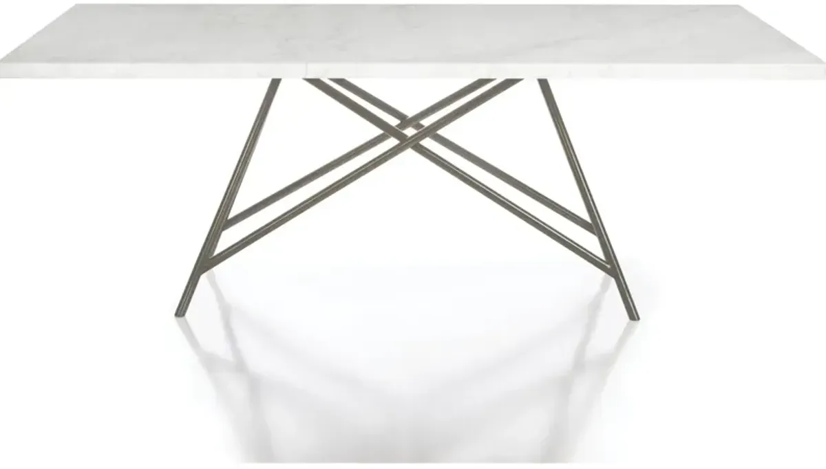 Coral Marble Rectangular Dining Table