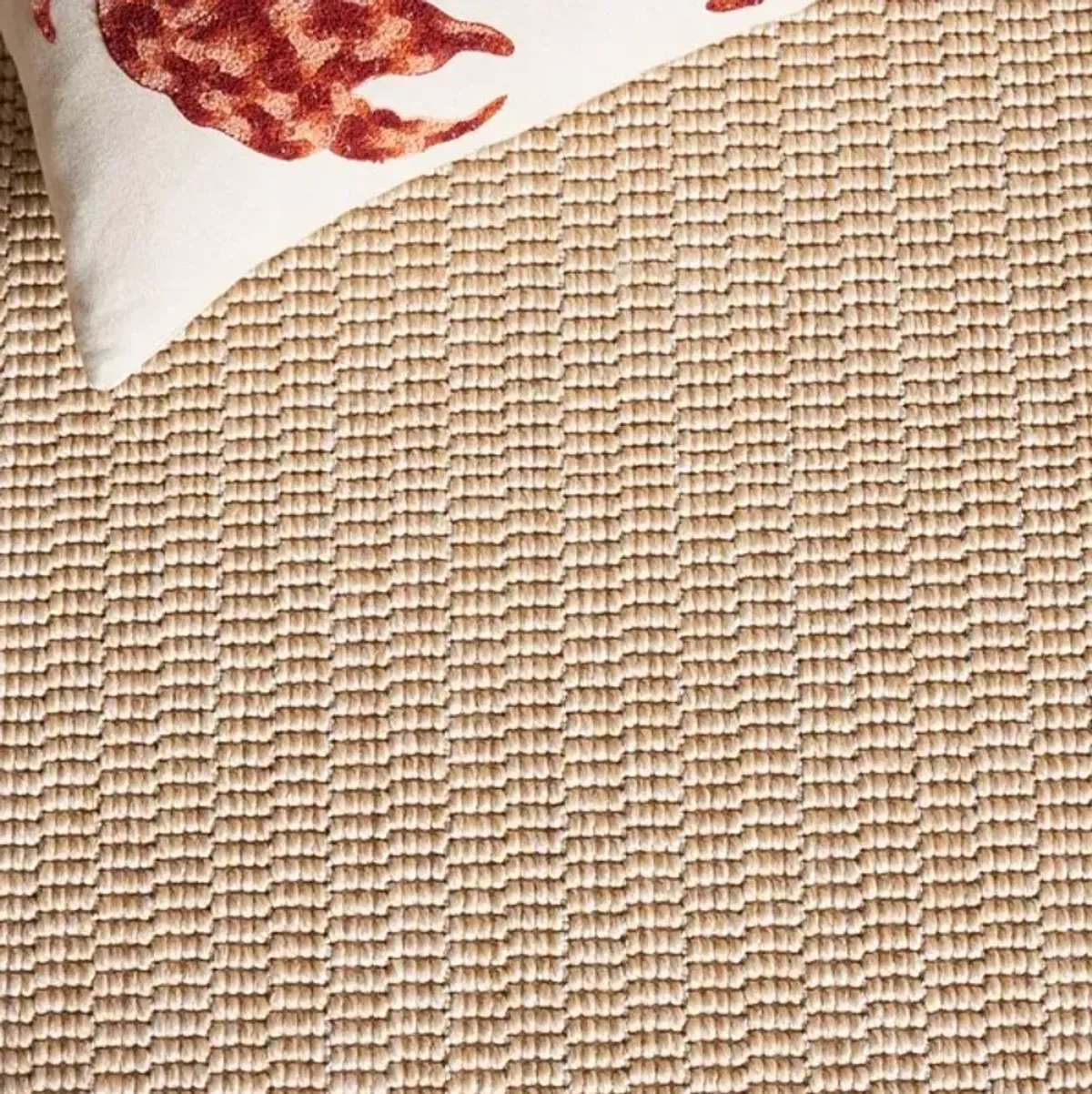 SISAL ALL-WEATHER 420 Beige 6'-7' X 6'-7' Round Round Rug