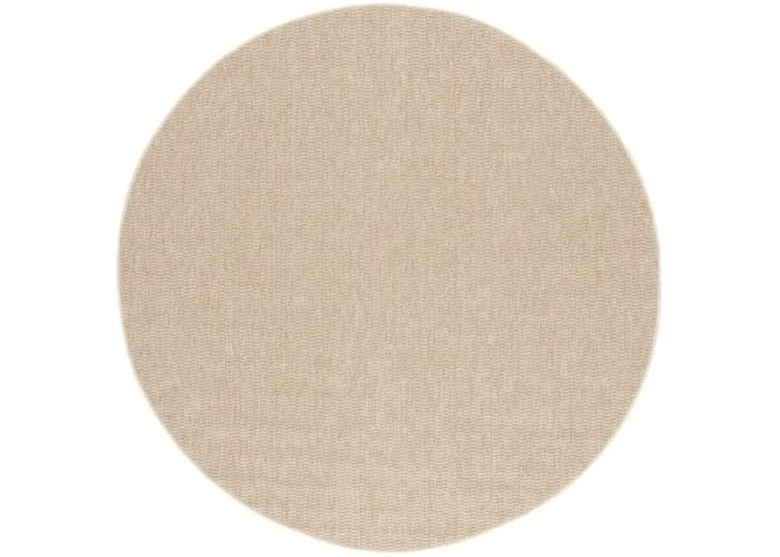 SISAL ALL-WEATHER 420 Beige 6'-7' X 6'-7' Round Round Rug