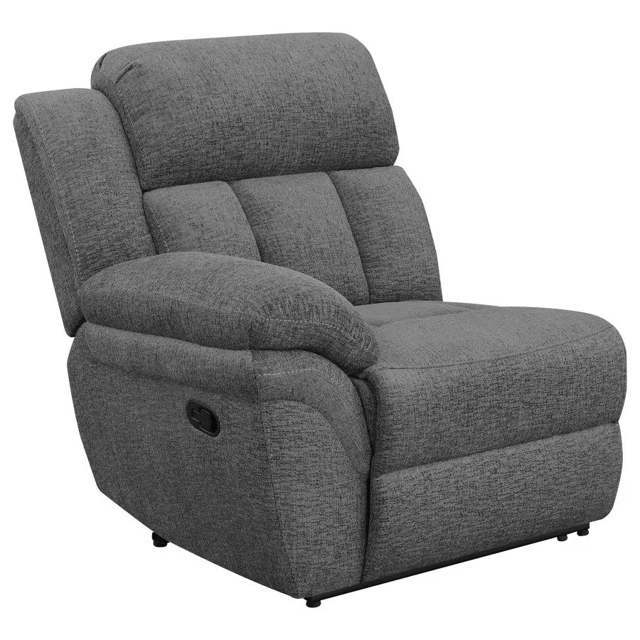 Bahrain Upholstered Motion Sofa Charcoal