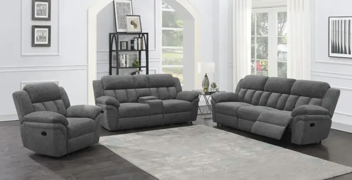 Bahrain Upholstered Motion Sofa Charcoal