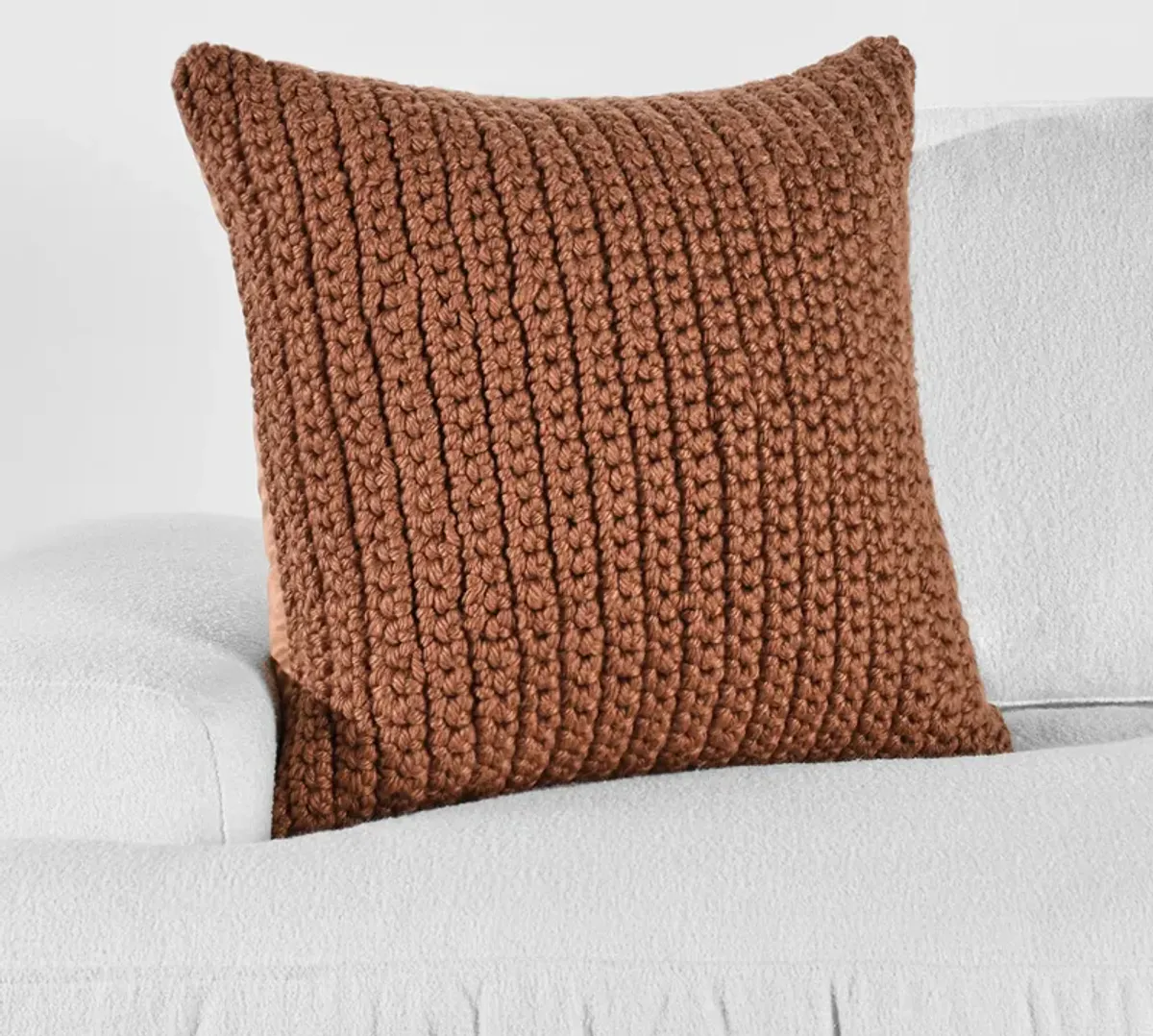 Prism 22" Performance Outdoor Throw Pillow, Terra Cotta