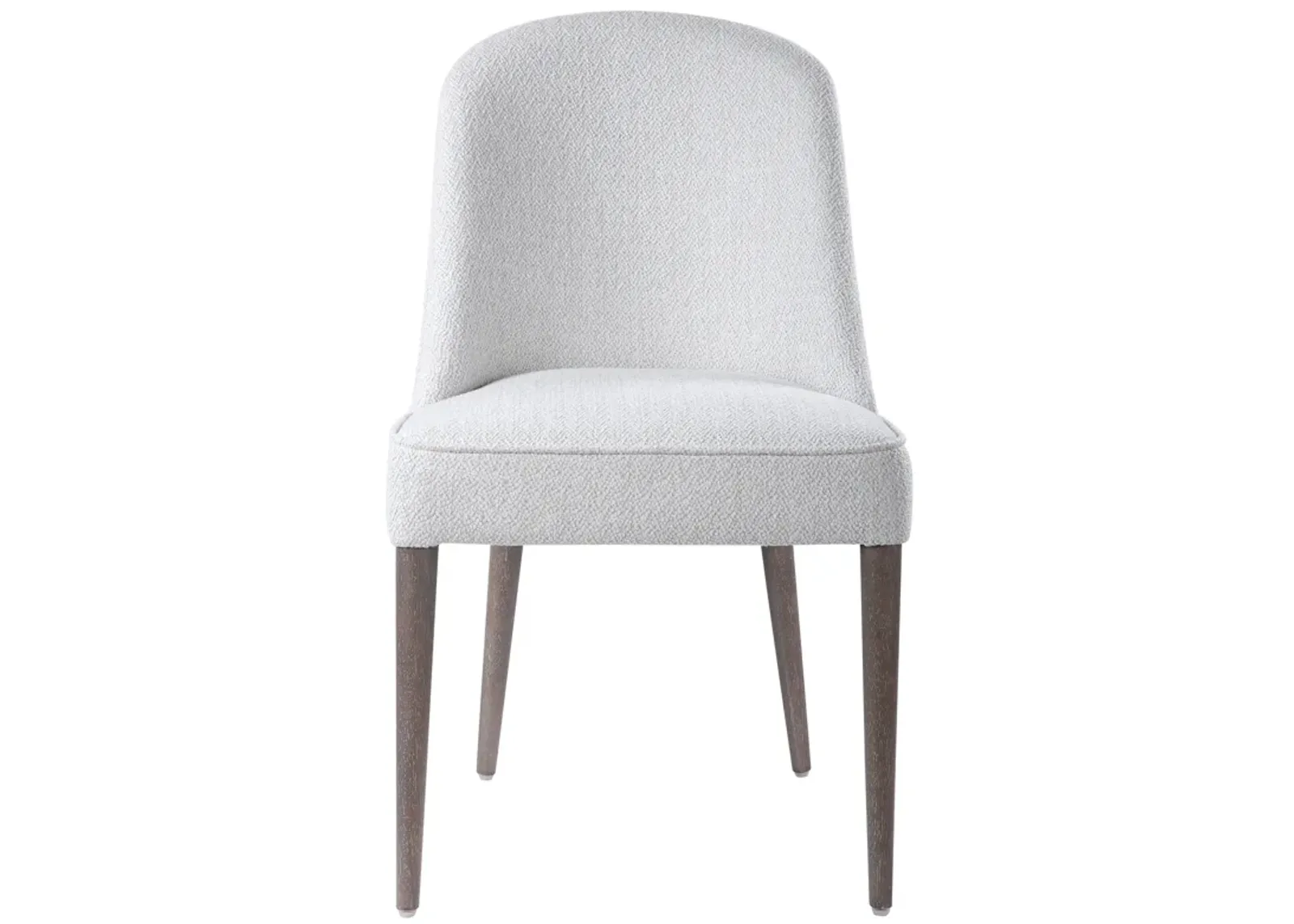 Brie Armless Chair, White,Set Of 2