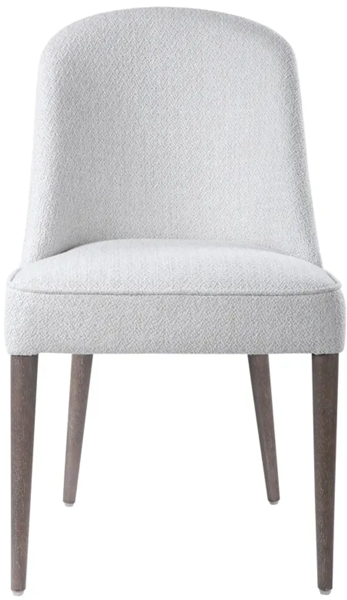 Brie Armless Chair, White,Set Of 2