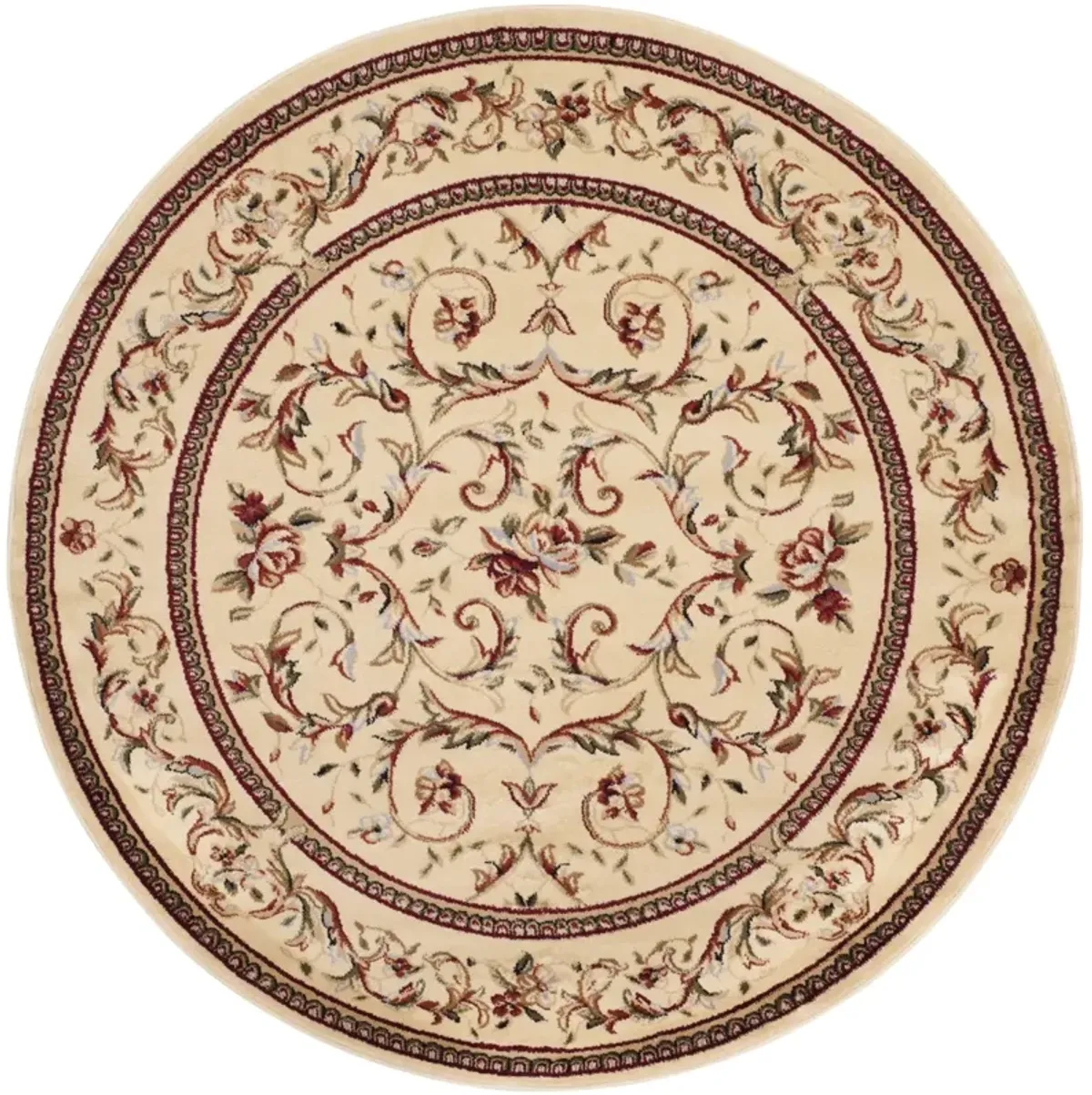 LNH322 IVORY  6' x 6' Round Round Rug