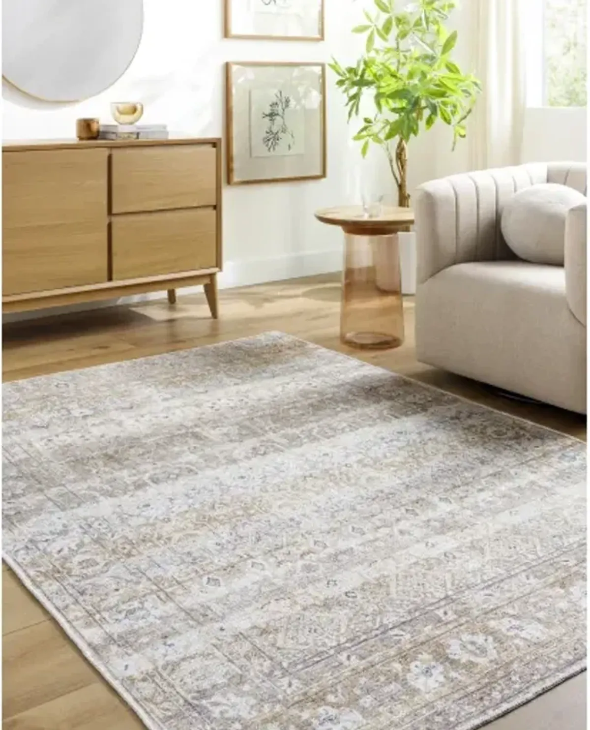 Amelie AML-2400 2'7" x 7'10" Machine Woven Rug